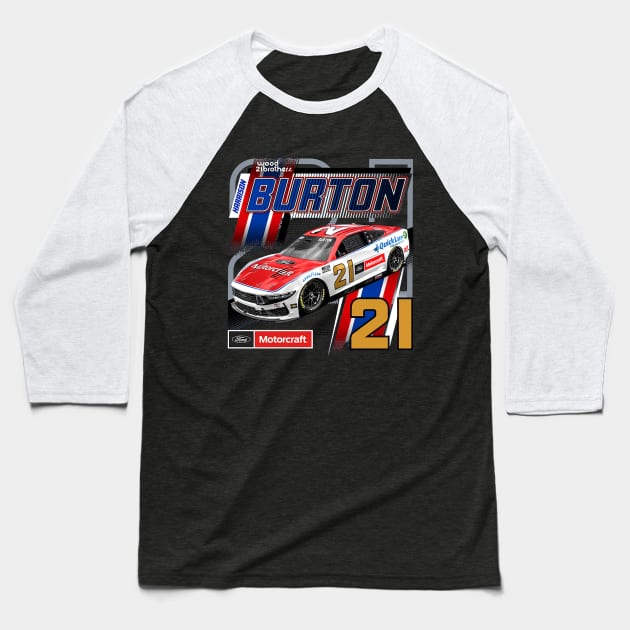 Harrison Burton Motorcraft Baseball T-Shirt by stevenmsparks